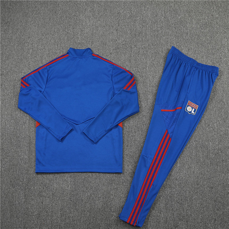 Olympique Lyonnais - Survêtement - 1/2 Zip - Détail