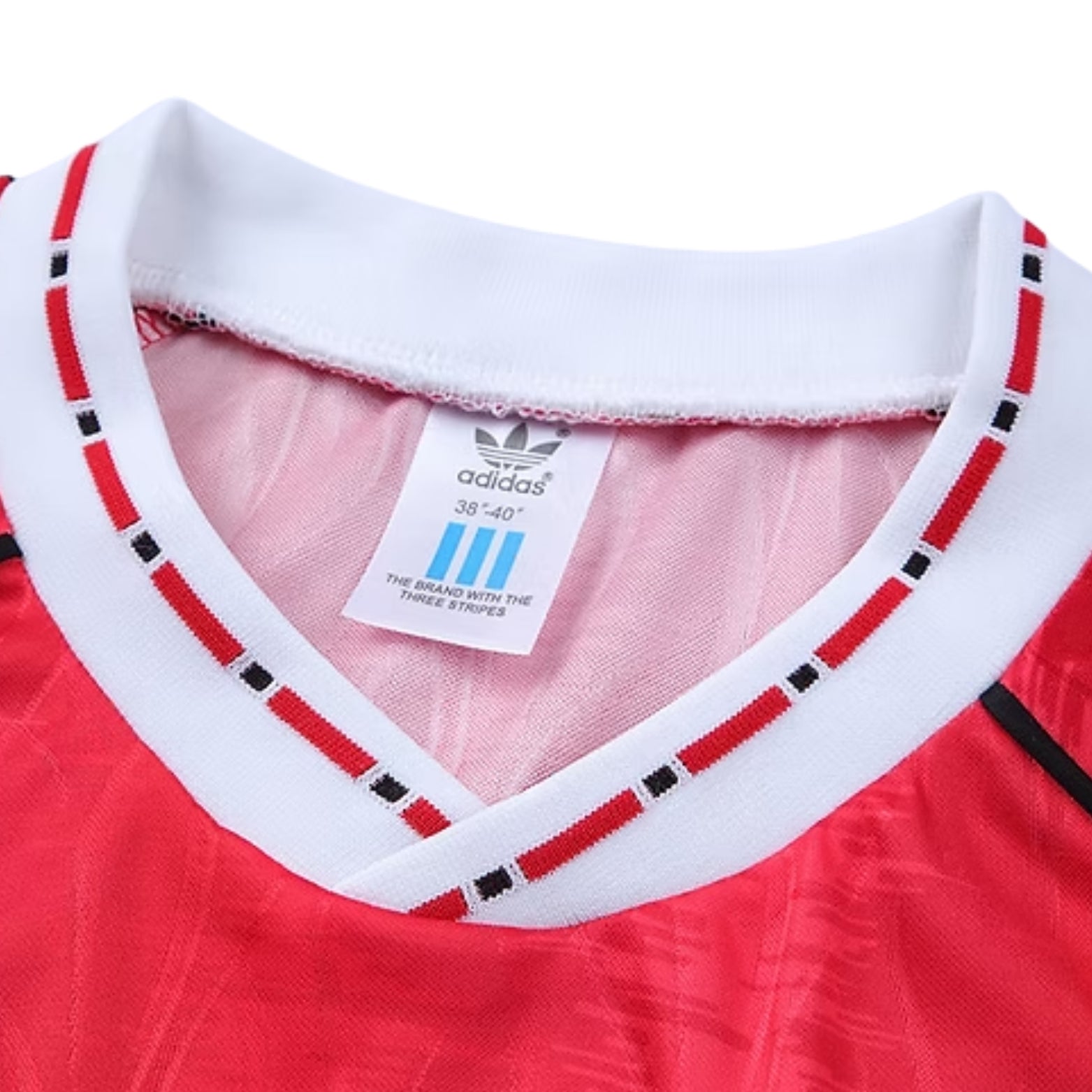 Manchester United Domicile 91/92 - Vue rapprochée
