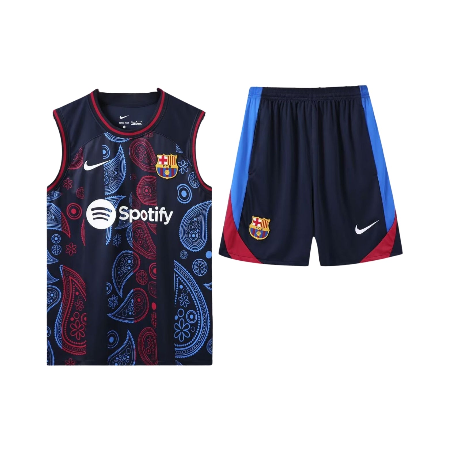Barcelone 25/26 - Équipement de Entraînement - Manches Cava - Vue de face