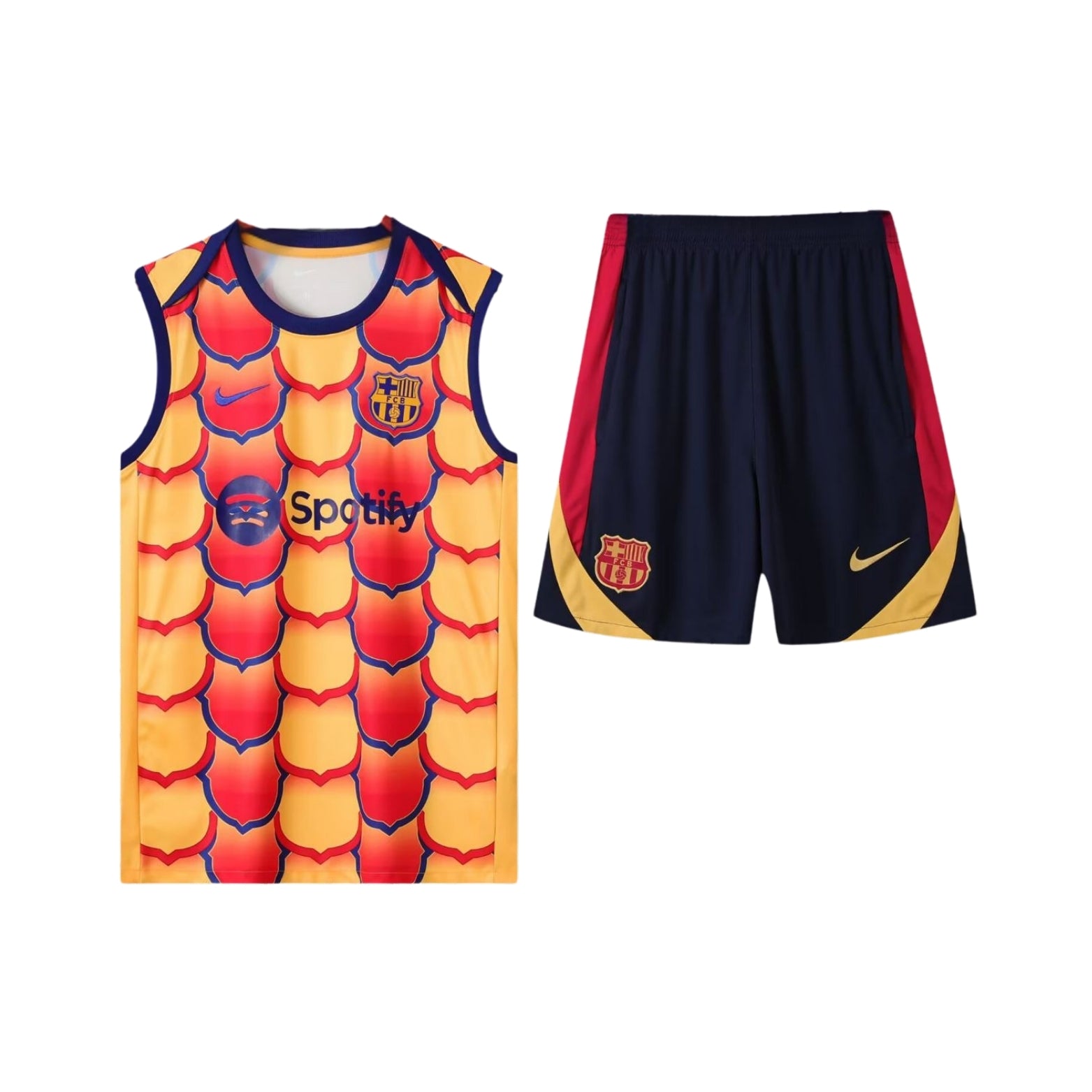 Barcelone 25/26 - Équipement de Entraînement - Manches Cava - Vue de face