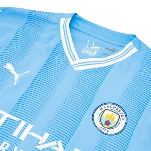 Manchester City Domicile 23/24 - Vue rapprochée