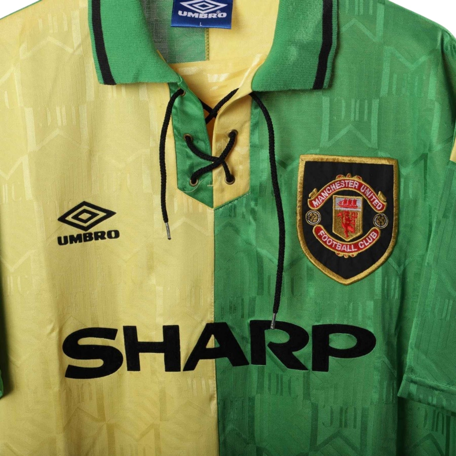 Manchester United Troisième 93/94 - Manches longues - Détail