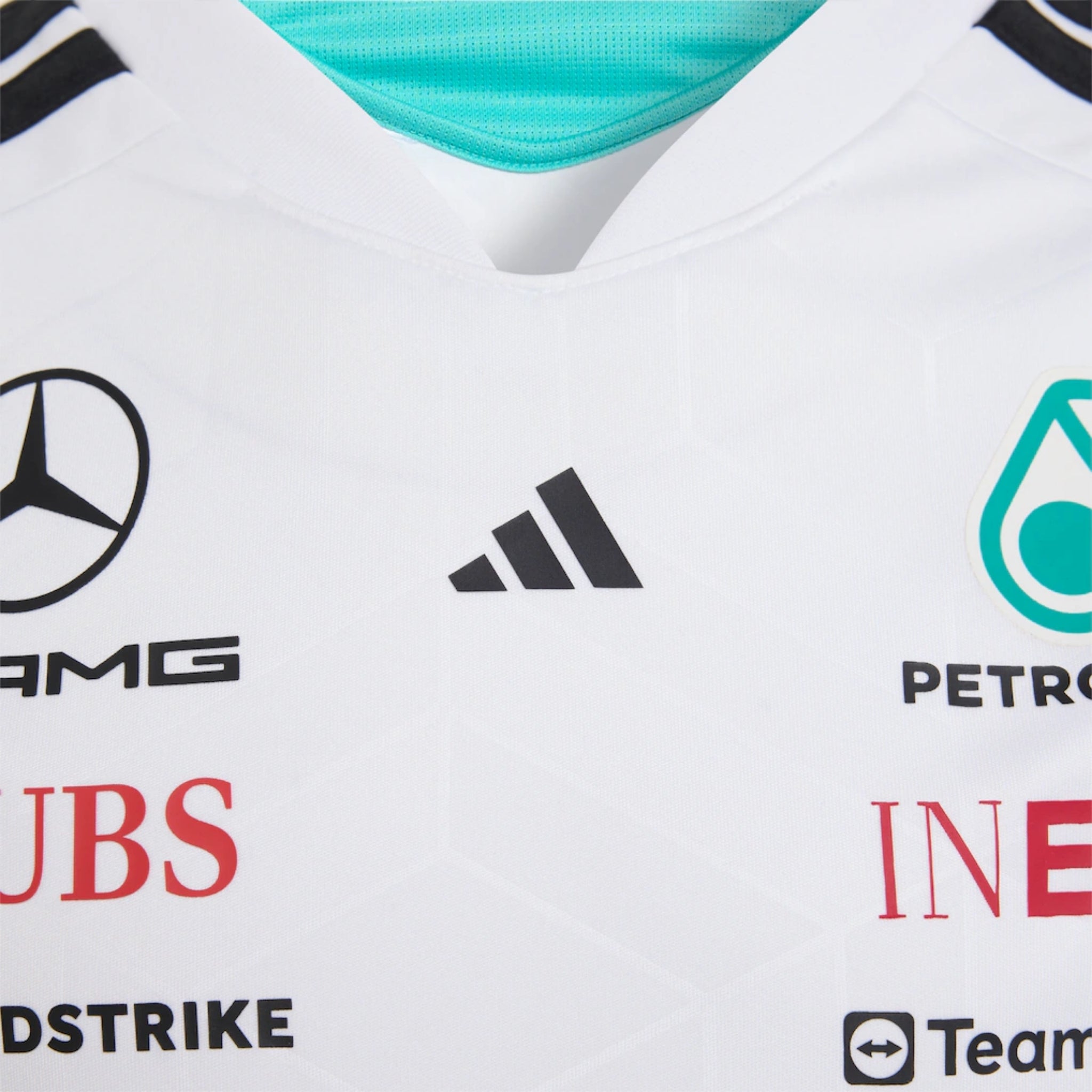 T-Shirt Mercedes AMG Petronas F1 2026 - Blanc - Détail