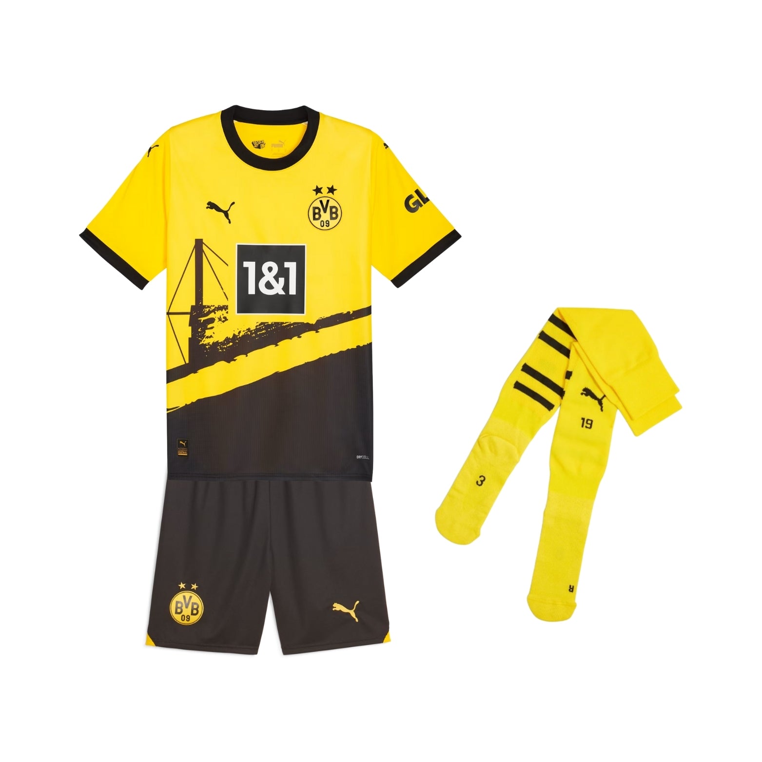 Kit - Borussia Dortmund Domicile 23/24 - Vue de face