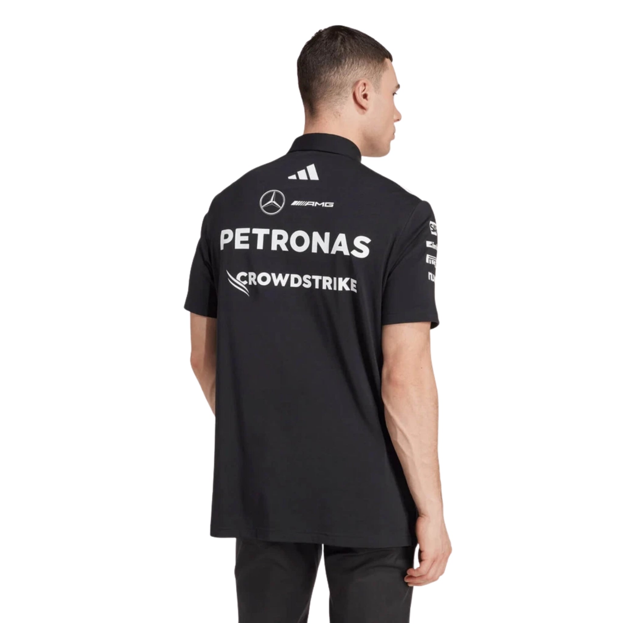 Polo Mercedes AMG Petronas F1 2025 - Noir - Vue de dos