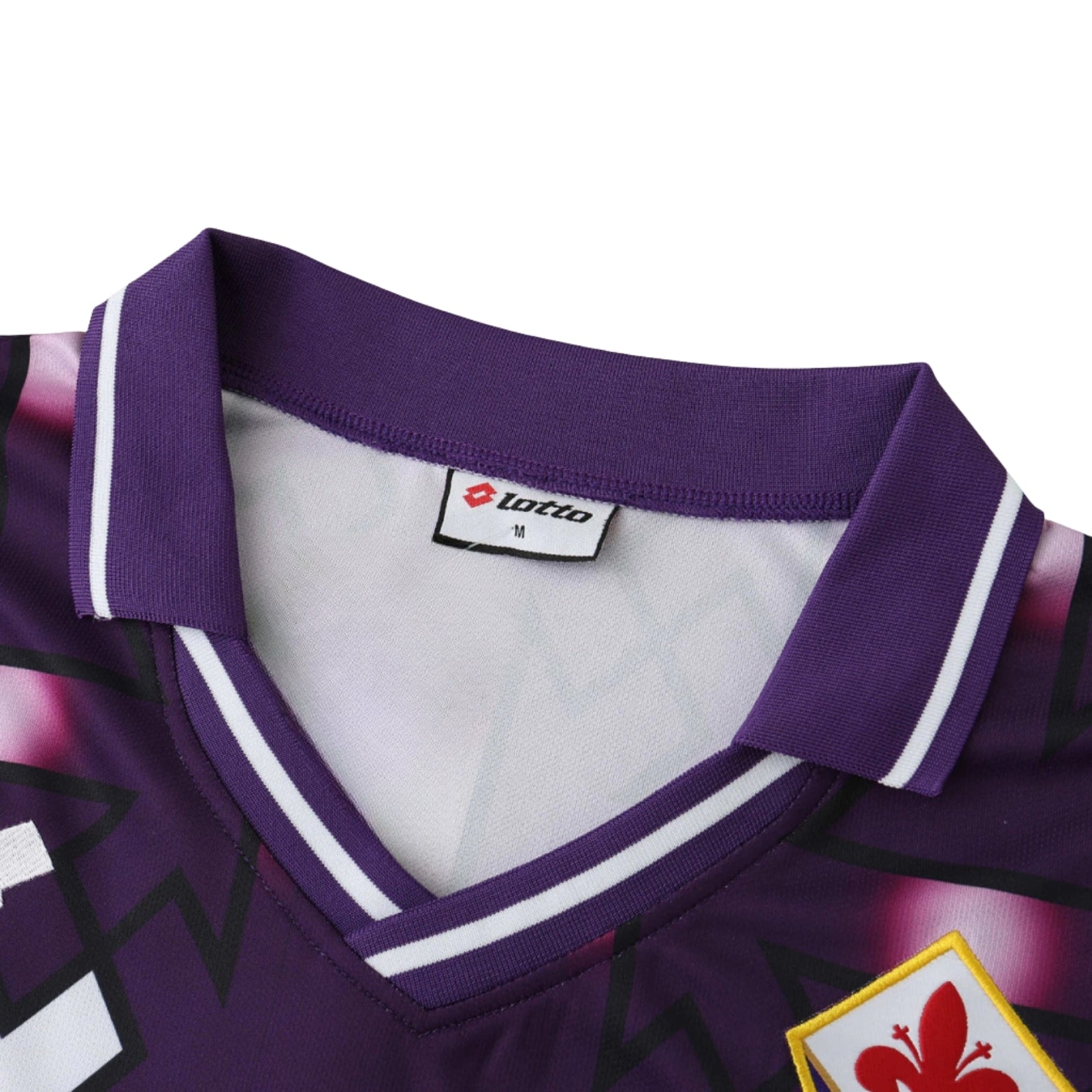 Fiorentina Extérieur 92/93 - Manches Longues - Détail