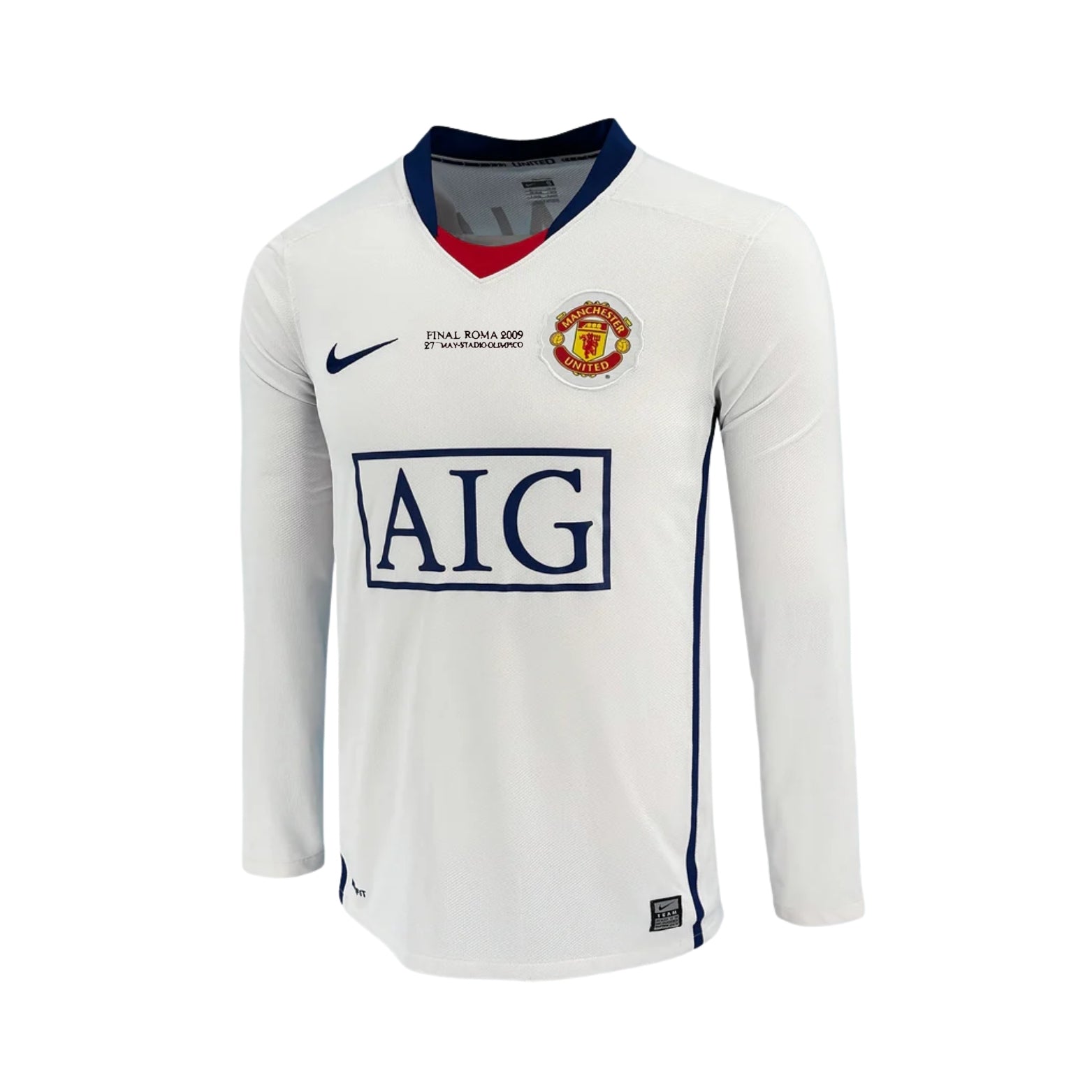 Manchester United Extérieur 08/09 CL Finalie Édition Spéciale - Manches Longues - Vue de face