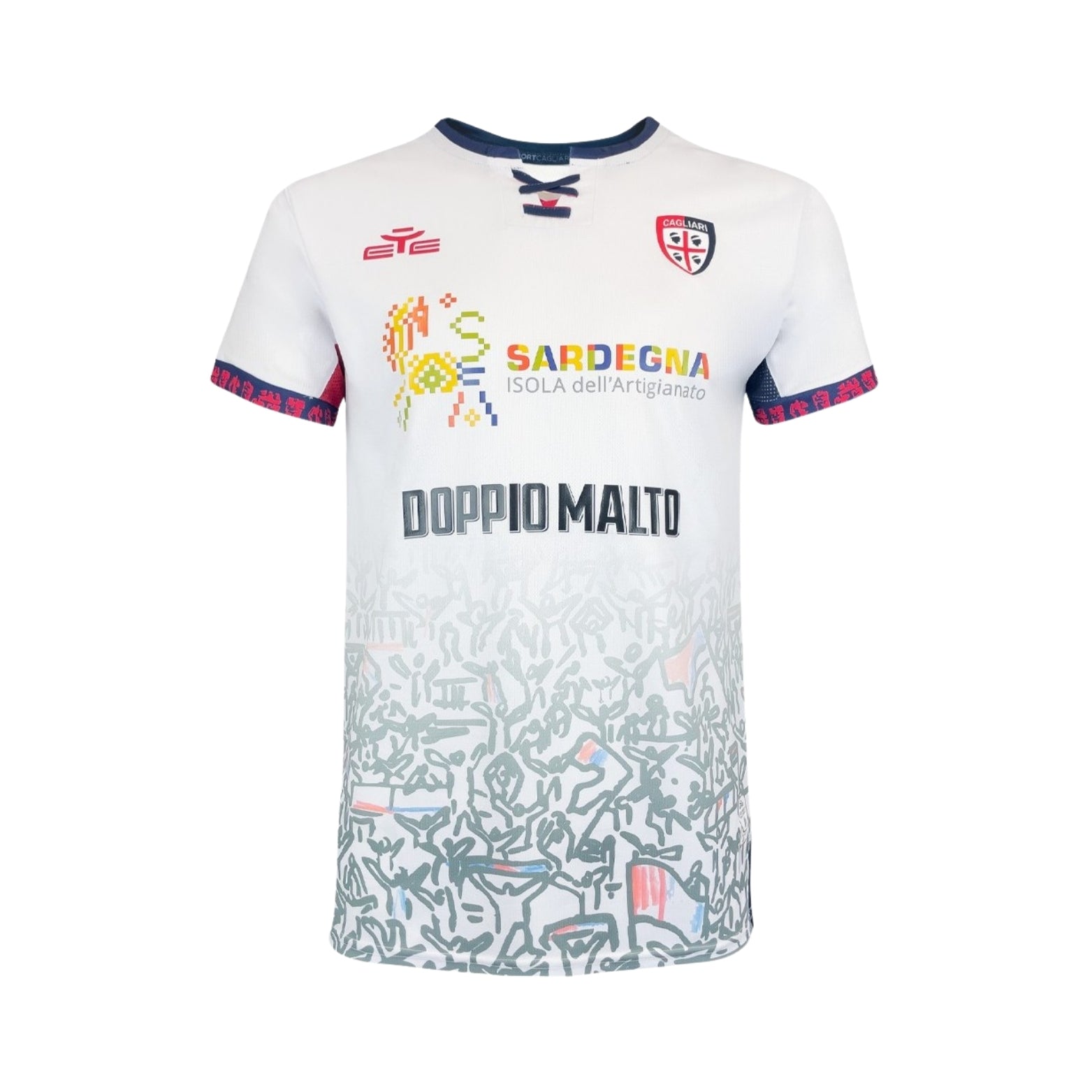 Cagliari Calcio Extérieur 25/26 - Vue de face