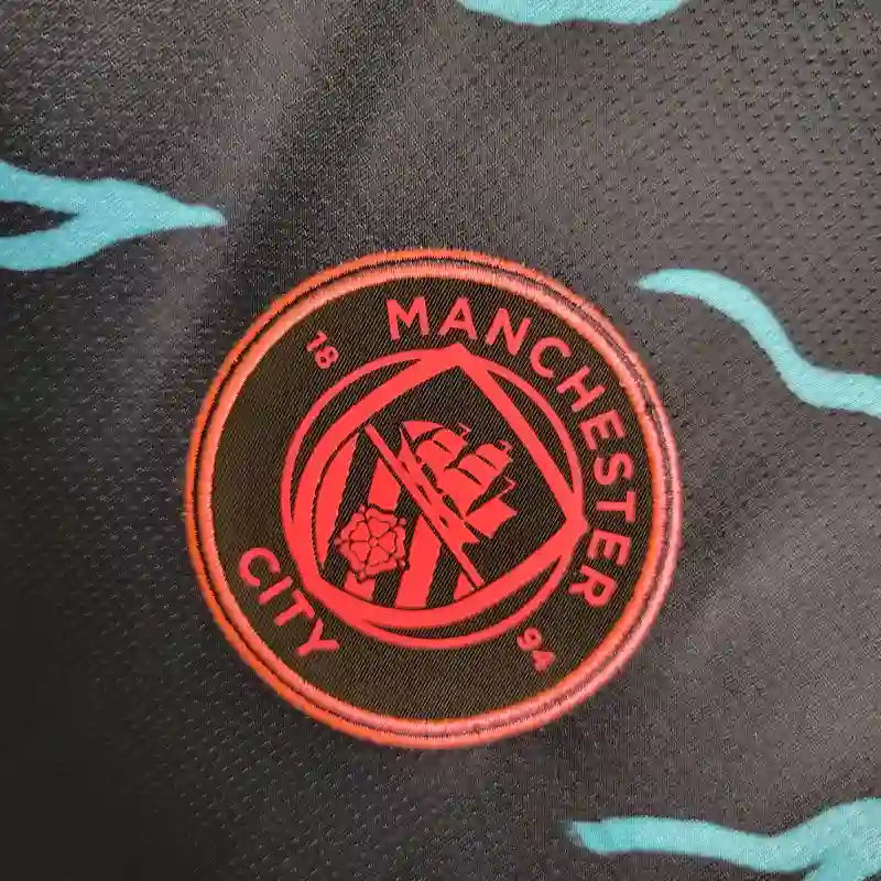 Manchester City Troisième 23/24 - Manches Longues - Détail