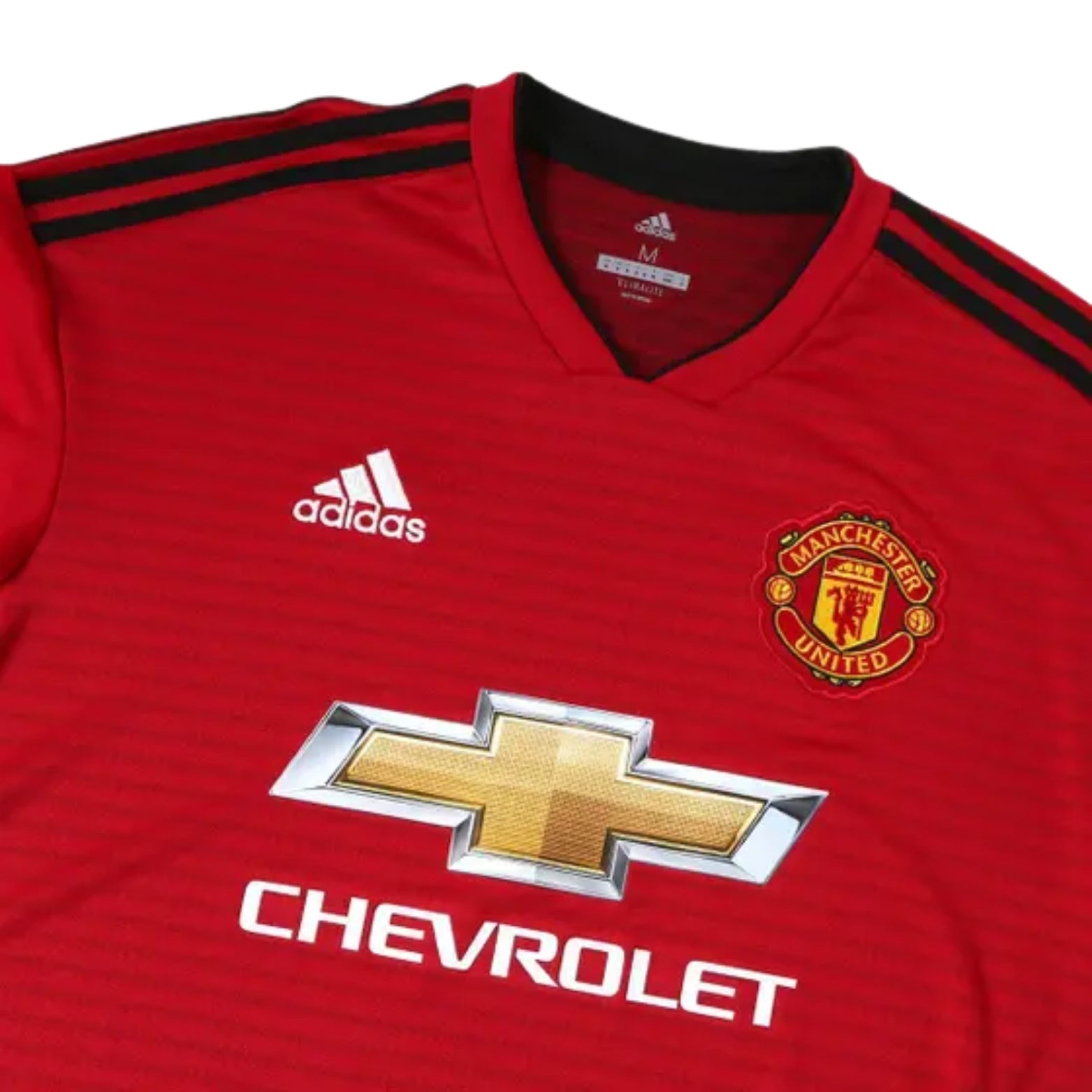Manchester United Domicile 18/19 - Vue rapprochée