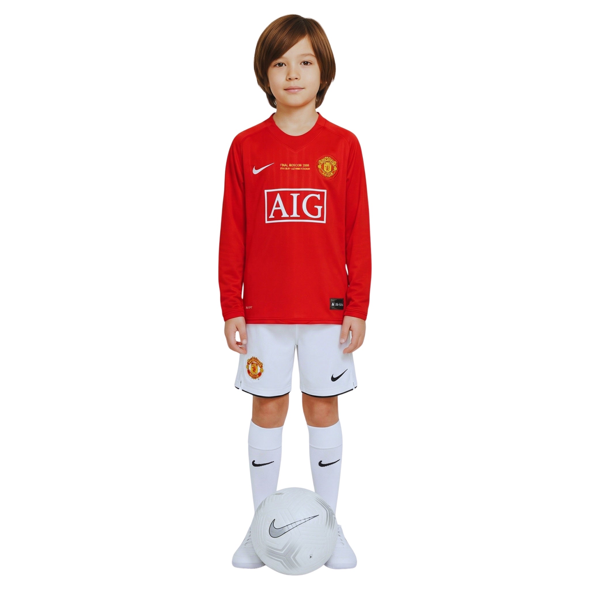 Kit - Manchester United Domicile 07/08 - Manches Longues - Finale de la Ligue des Champions - Vue de dos