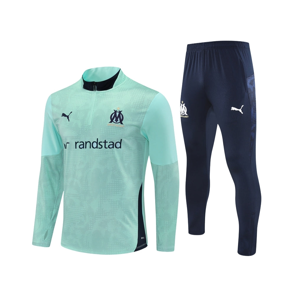 Olympique de Marseille 25/26 - Survêtement 1/2 Zip - Vue de face