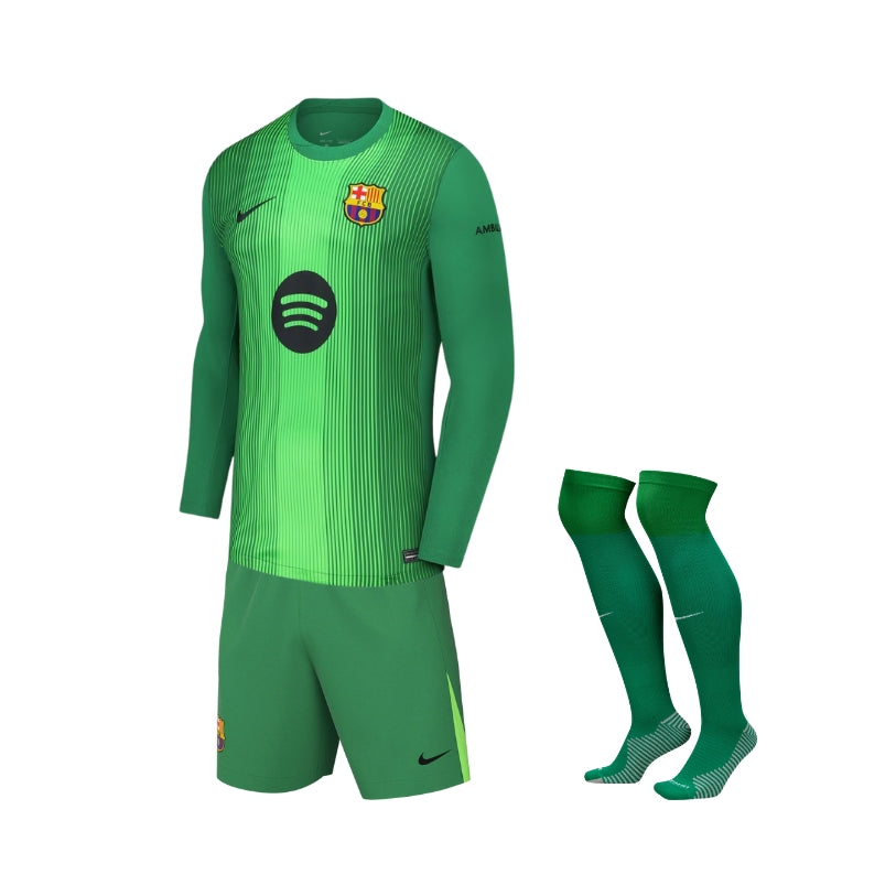 Kit - Barcelone Gardiens de But 25/26 - Manches Longues - Vue de face