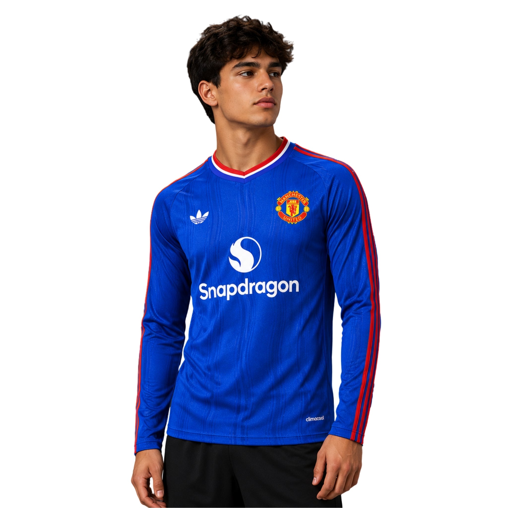 Manchester United Extérieur 25/26 - Manches Longues - Version Joueur