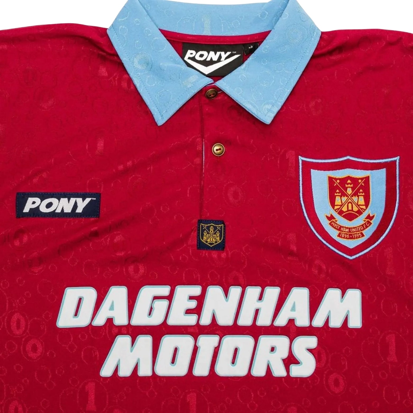 West Ham United Domicile 96/97 - Détail