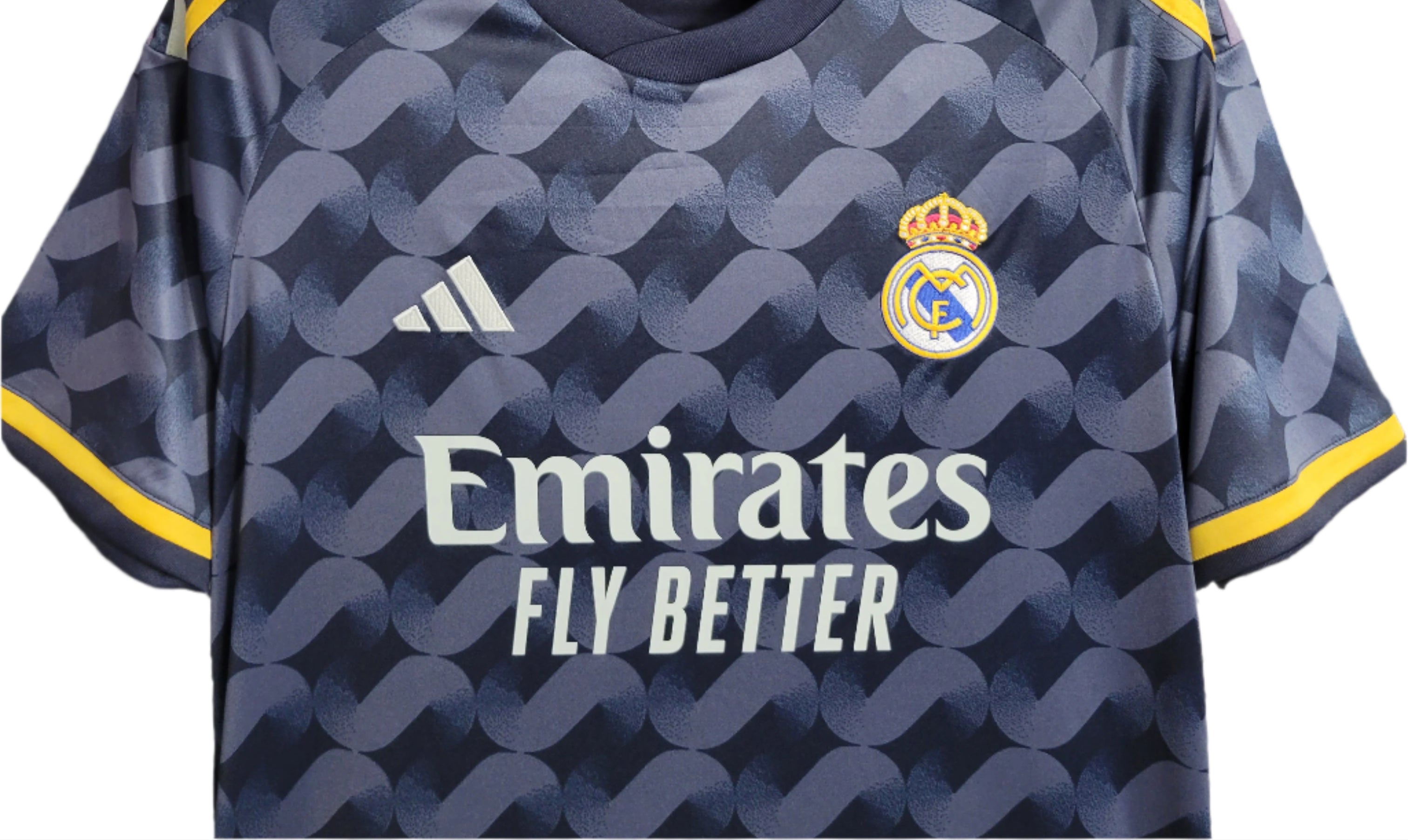 Real Madrid Extérieur 23/24 - Symbole HP inclus - Vue rapprochée