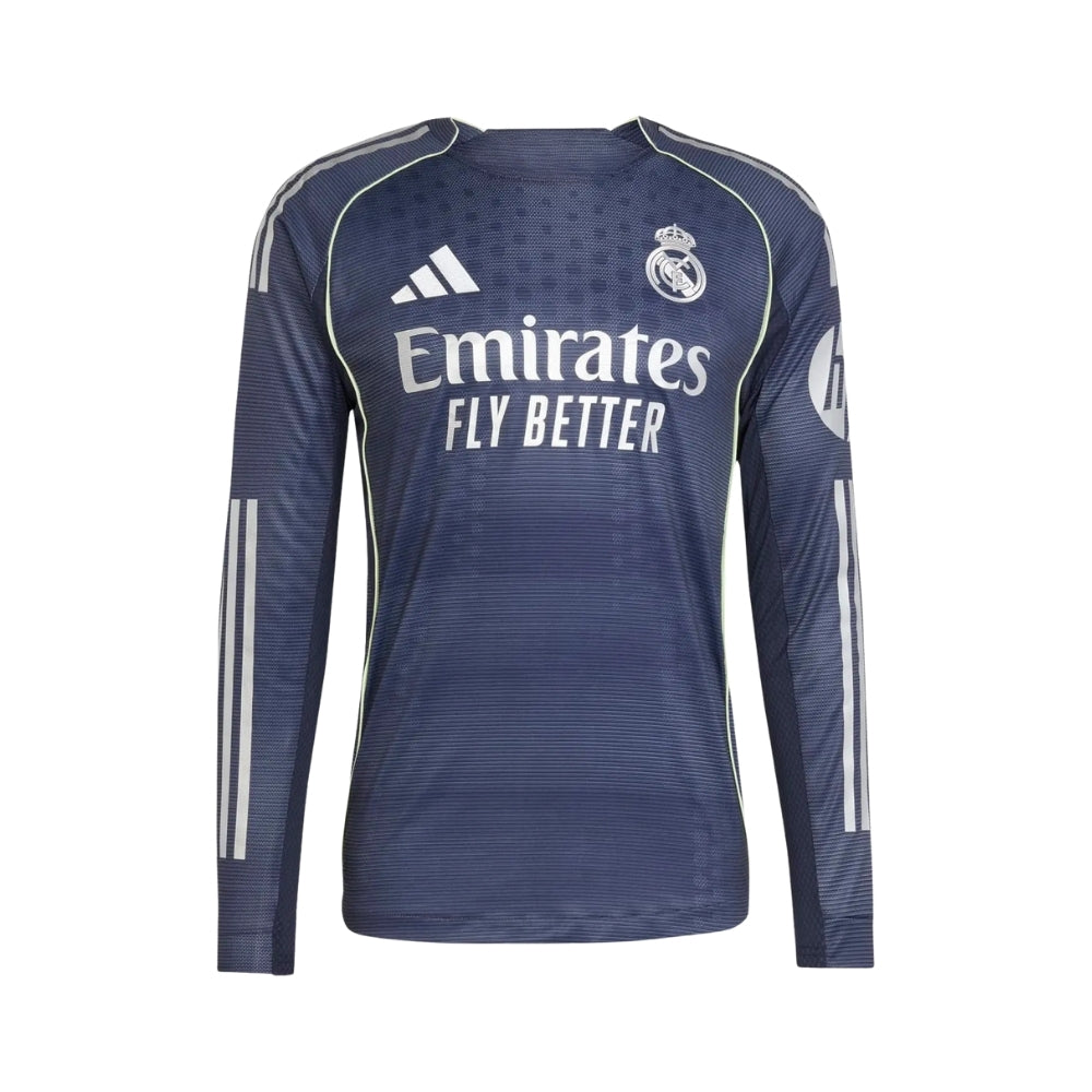 Real Madrid Extérieur 25/26 - Manches Longues - Vue de face