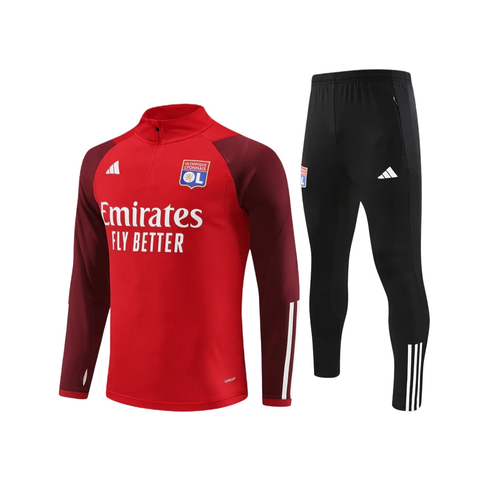 Olympique Lyonnais - Survêtement - 1/2 Zip - Vue de face