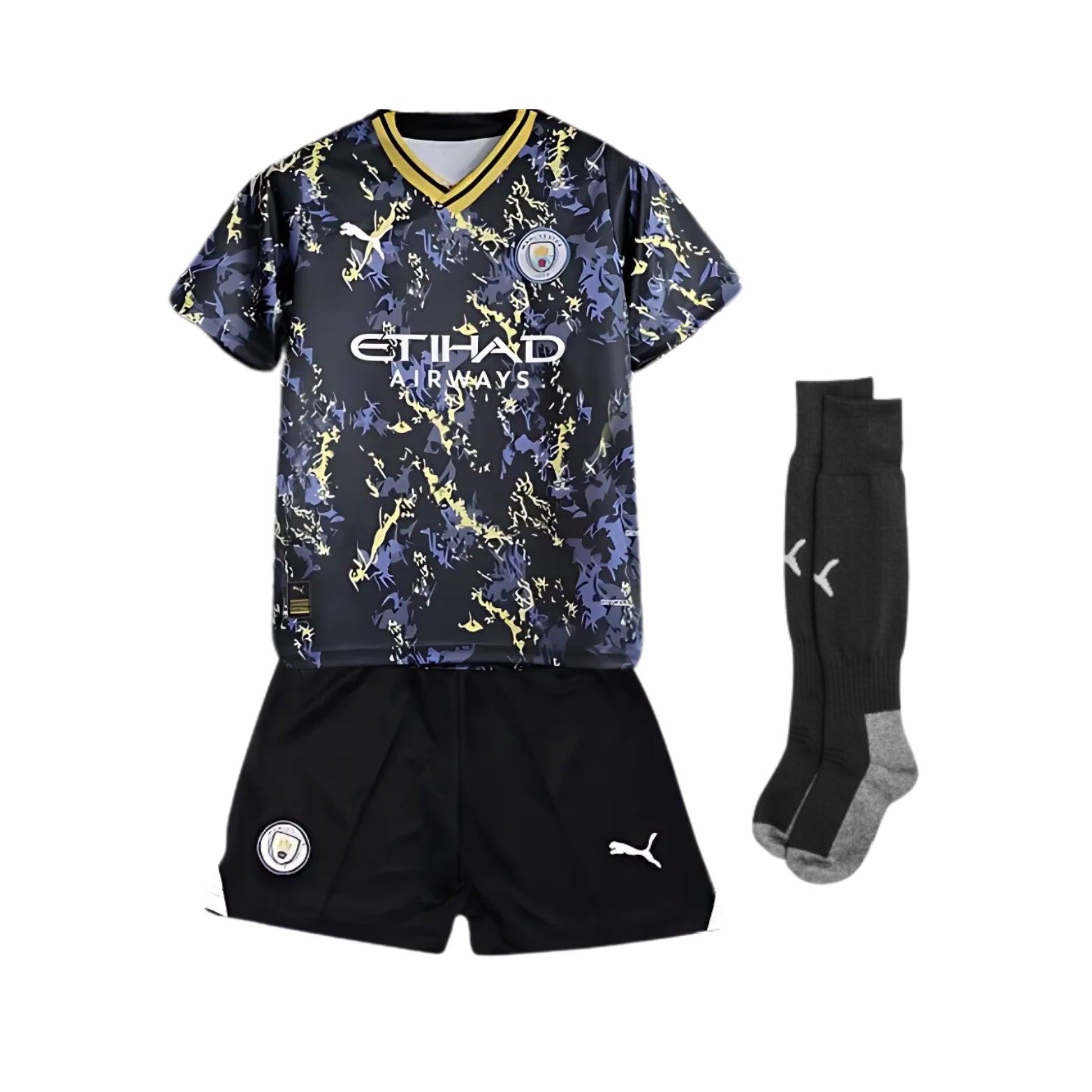 Kit - Manchester City 23/24 - Champion FA Cup - Vue de face