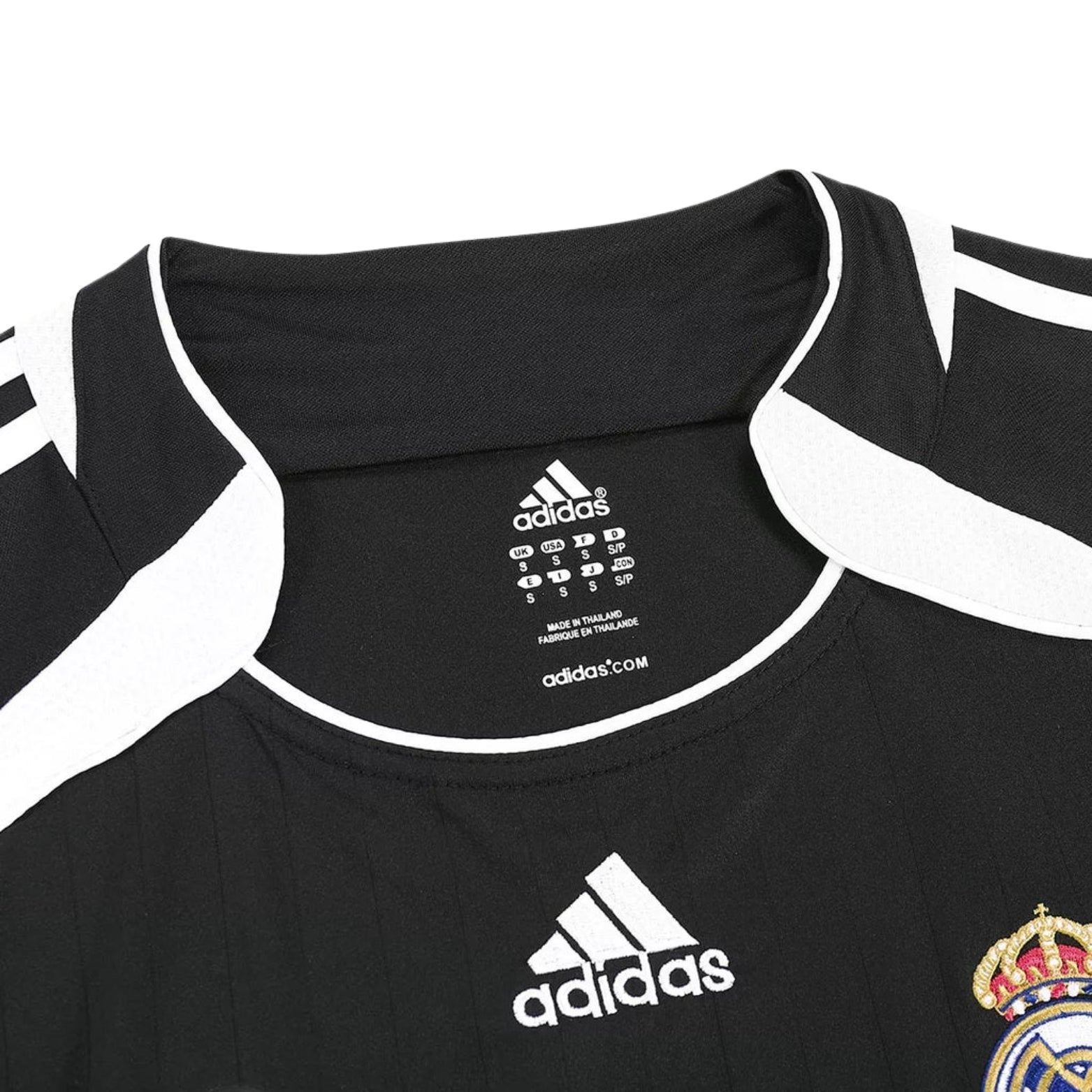 Real Madrid Extérieur 06/07 - Manches Longues - Détail