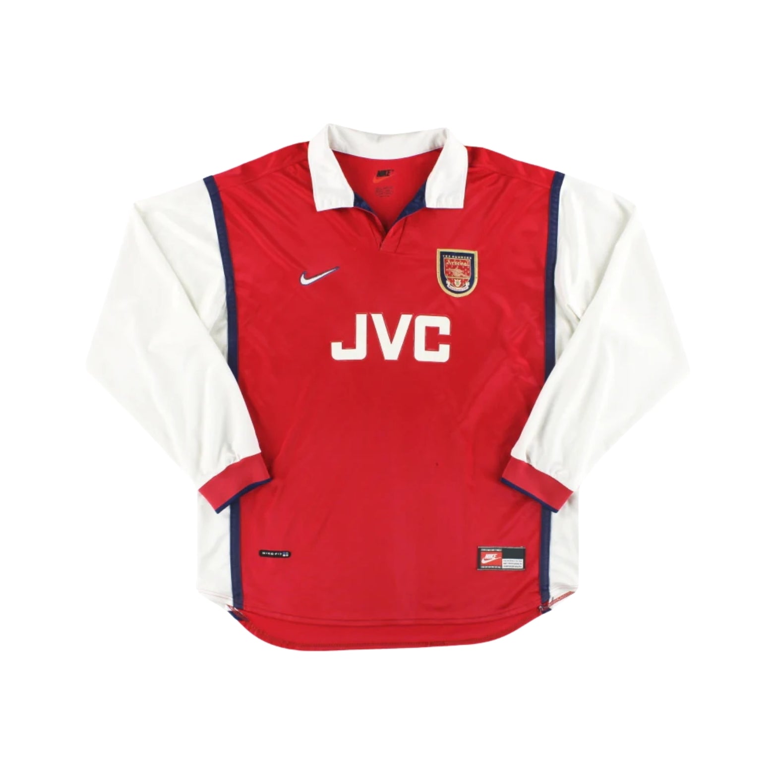 Arsenal Domicile 98/99 - Manches Longues - Vue de face