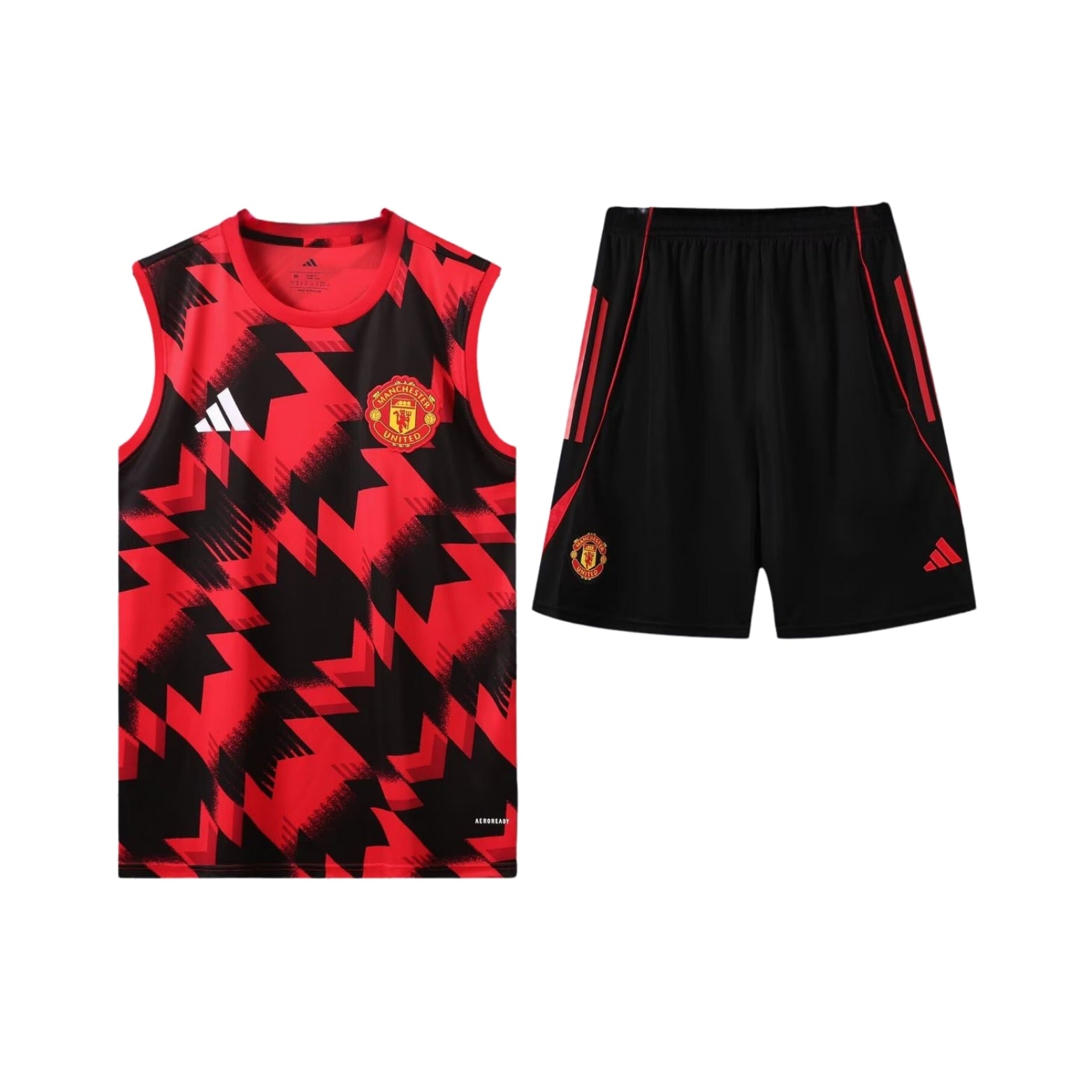 Manchester United 25/26 - Équipement de Entraînement - Manches Cava - Vue de face