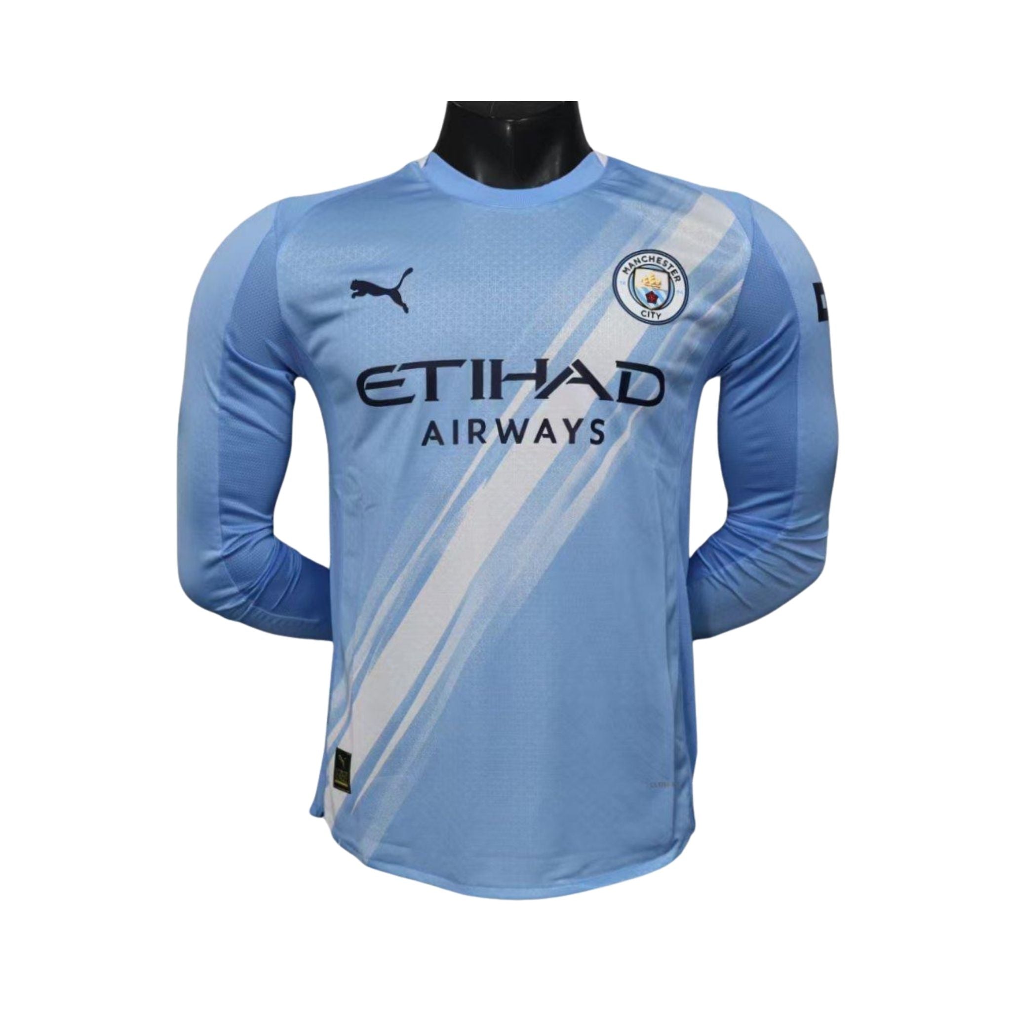 Manchester City Domicile 25/26 - Manches Longues - Vue de face