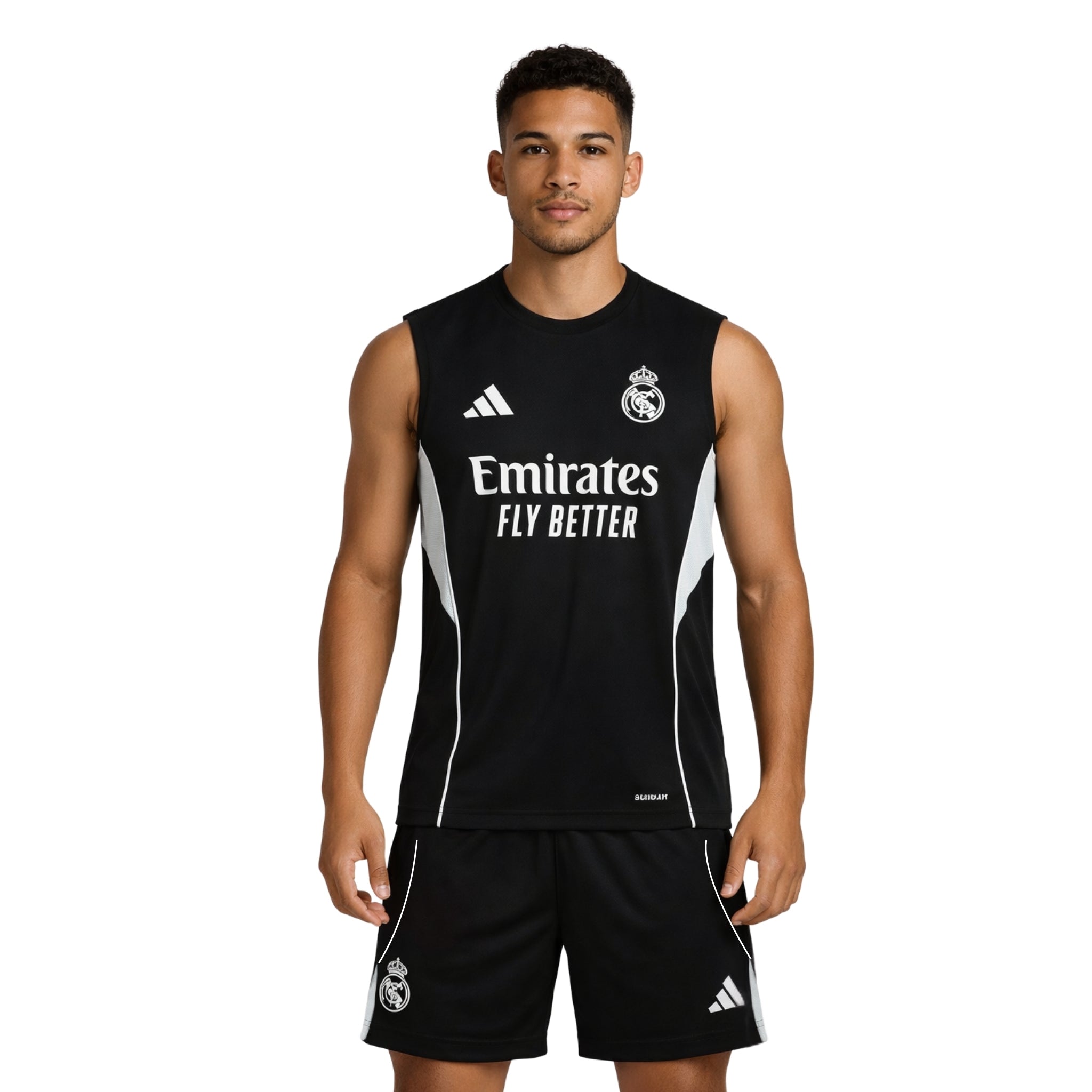 Real Madrid 25/26 - Équipement de Entraînement - Manches Cava - Vue de dos