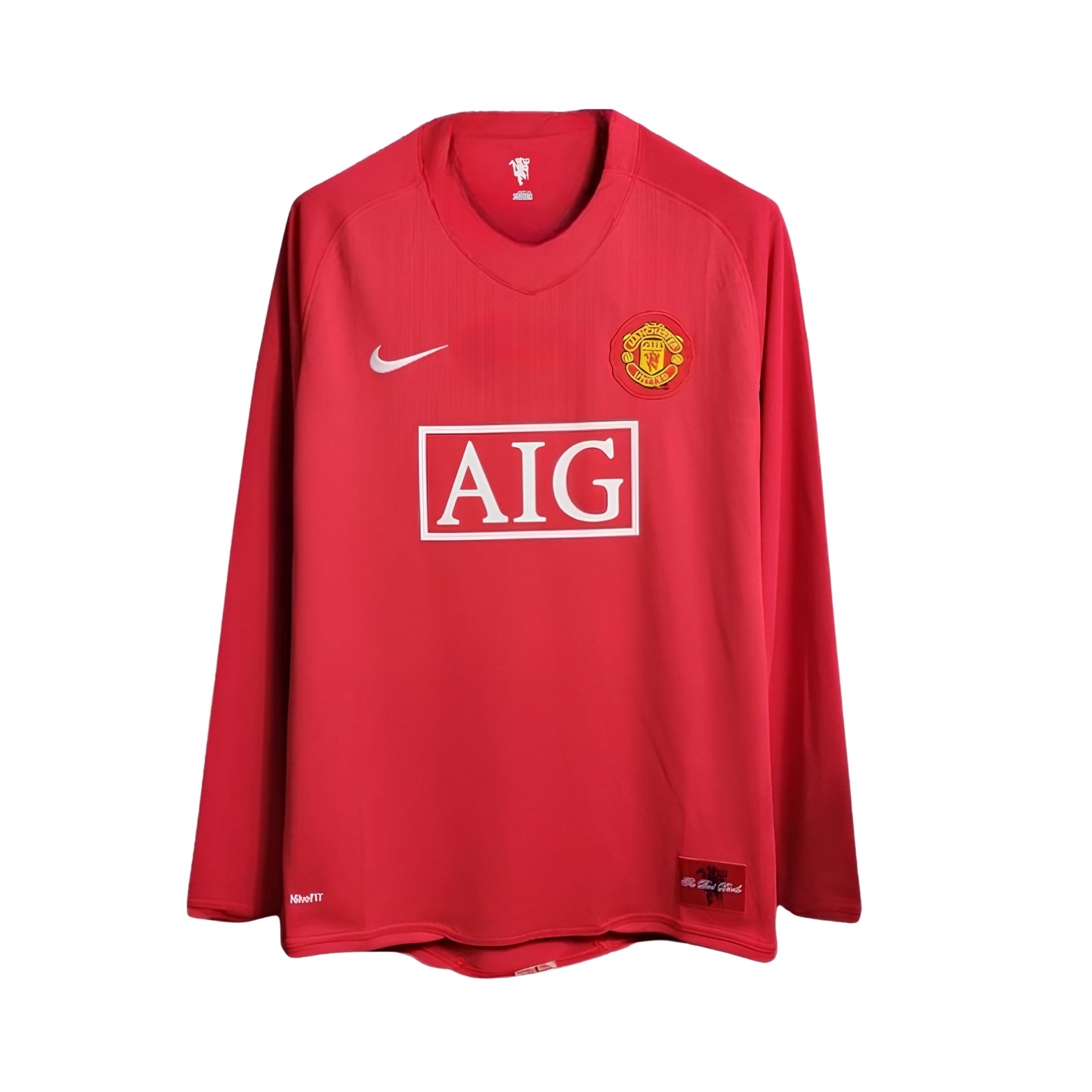Manchester United Domicile 07/08 - Manches longues - Vue de face