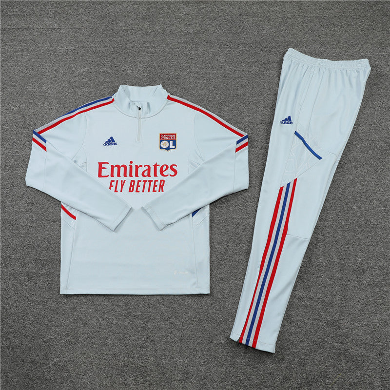 Olympique Lyonnais - Survêtement - 1/2 Zip - Détail