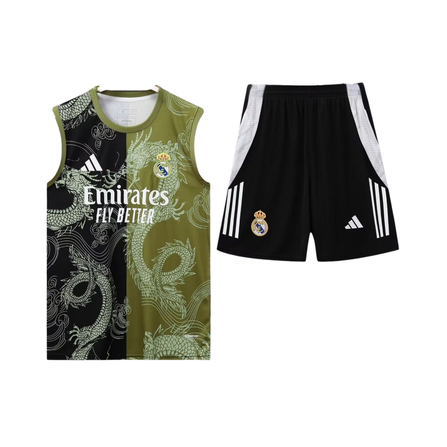 Real Madrid 25/26 - Équipement de Entraînement - Manches Cava - Vue de face