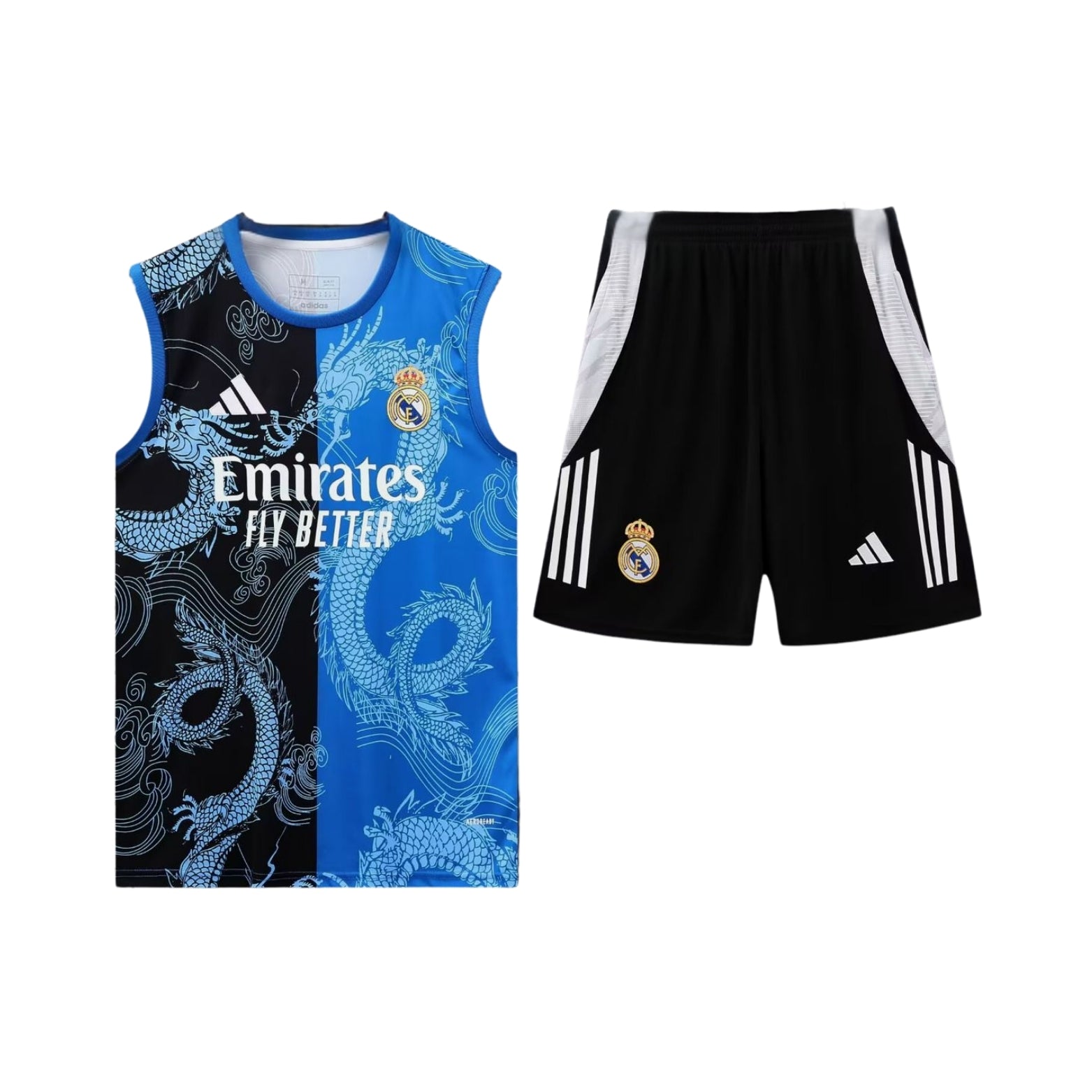 Real Madrid 25/26 - Équipement de Entraînement - Manches Cava - Vue de face