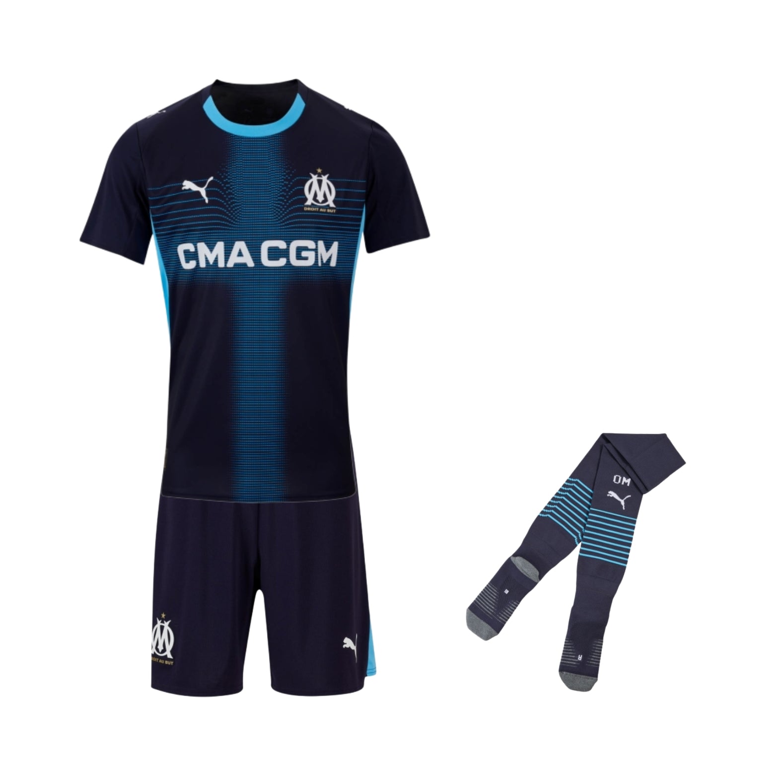 Kit - Olympique de Marseille Extérieur 25/26 - Vue de face
