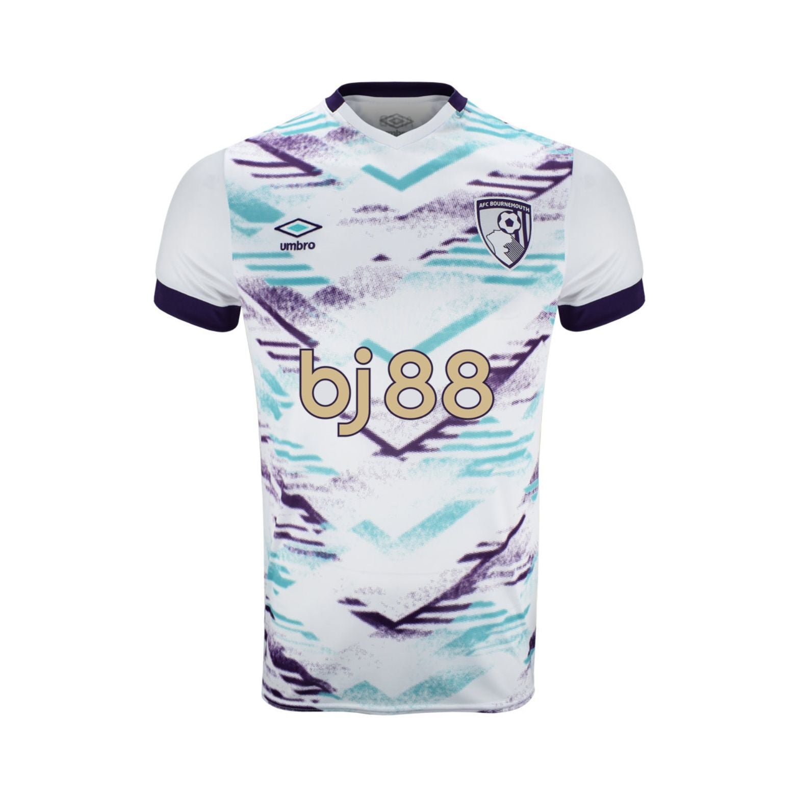 Bournemouth Extérieur 24/25 - Tous les Sponsors - Vue de face