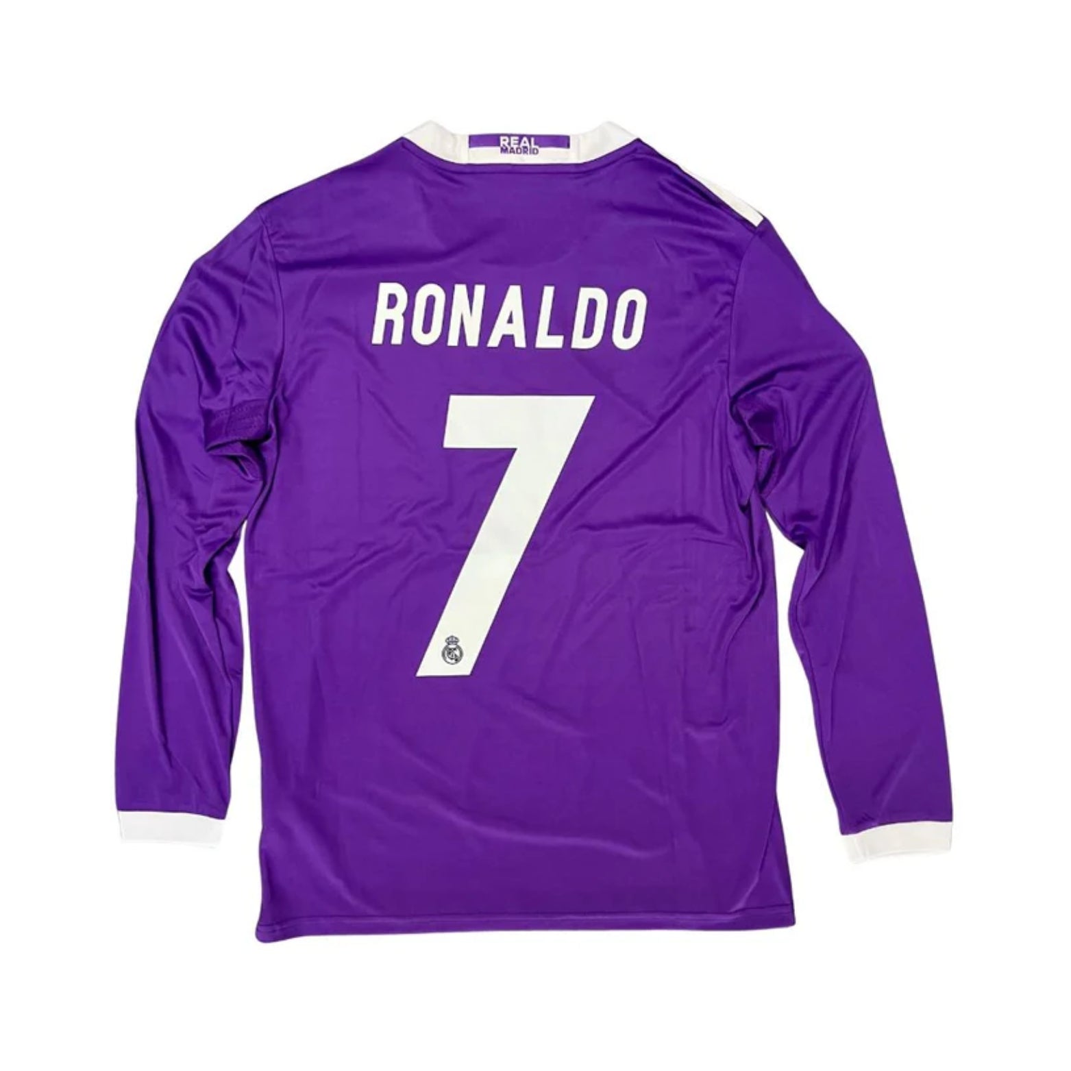 Real Madrid Extérieur 16/17 - Manches Longues - Ronaldo 7 - Vue de dos
