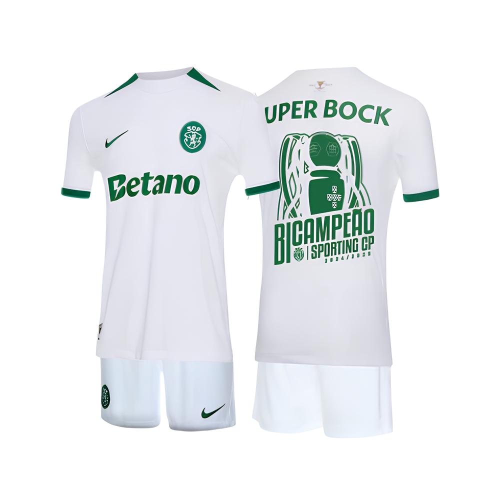 Kit - Sporting Extérieur Édition Spéciale 24/25 - Édition Double Championne - Vue de face