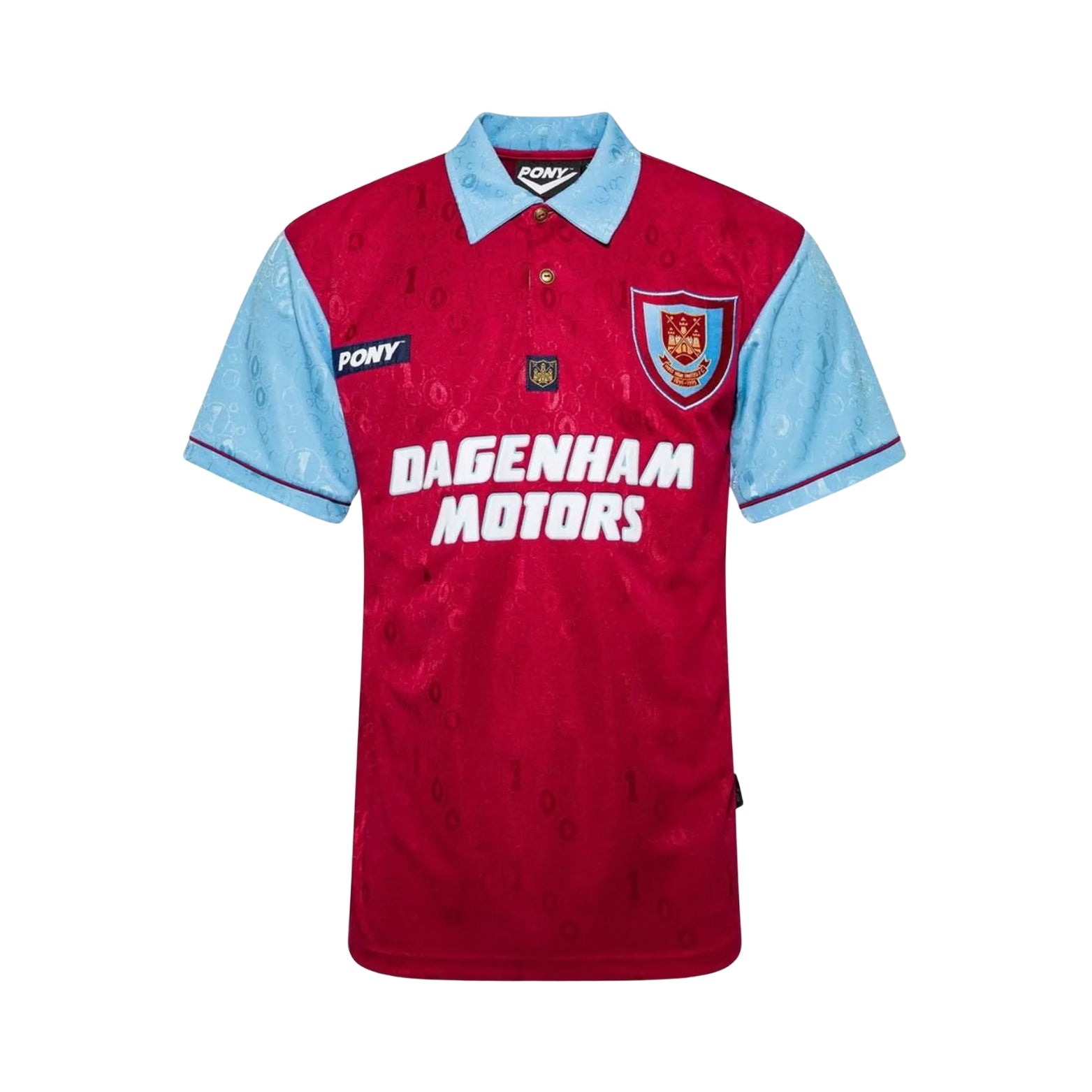 West Ham United Domicile 96/97 - Vue de face