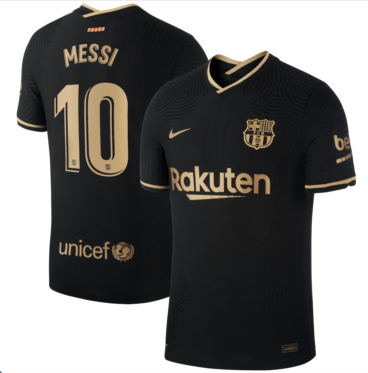 Barcelone Extérieur 21/22 - Messi 10 - Vue de face