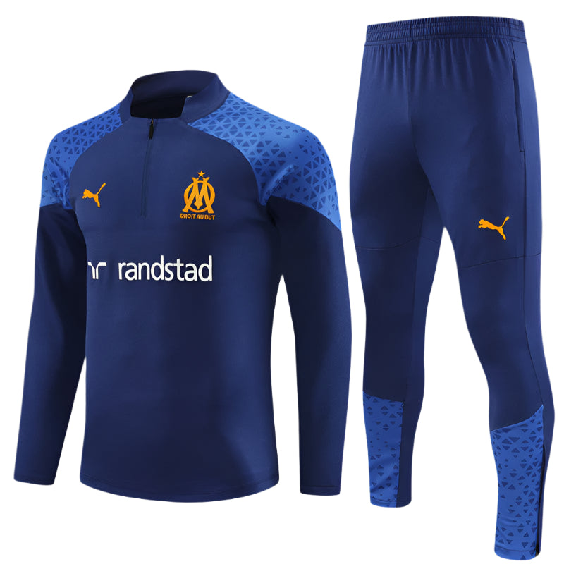 Olympique de Marseille - Survêtement 1/2 Zip - Vue de face