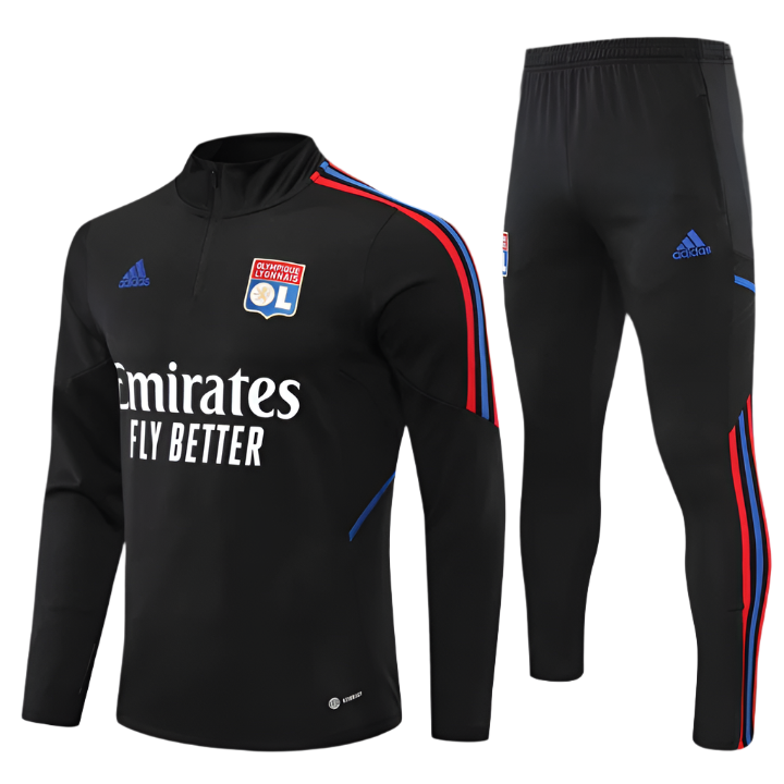Olympique Lyonnais - Survêtement - 1/2 Zip - Vue de face