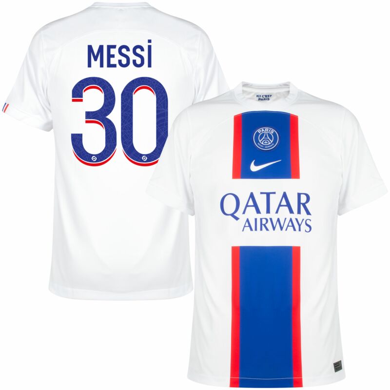 PSG Troisième 22/23 - Messi 30 - Vue de face