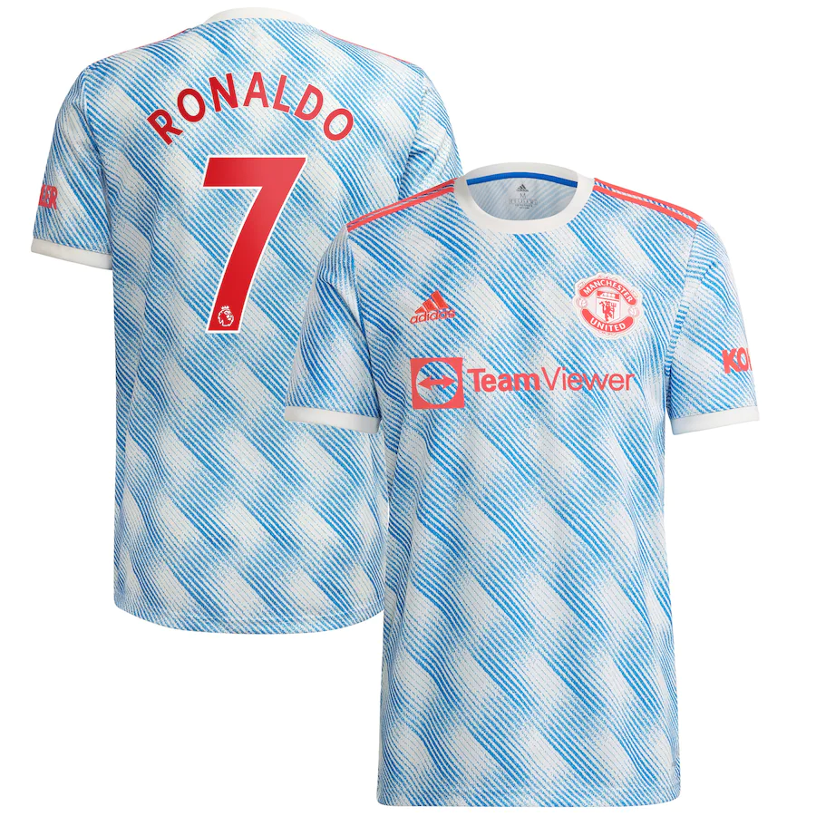 Manchester United Extérieur 21/22 - Ronaldo 7 - Vue de face