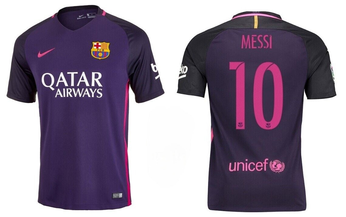 Barcelone Extérieur 16/17 - Messi 10 - Vue de face