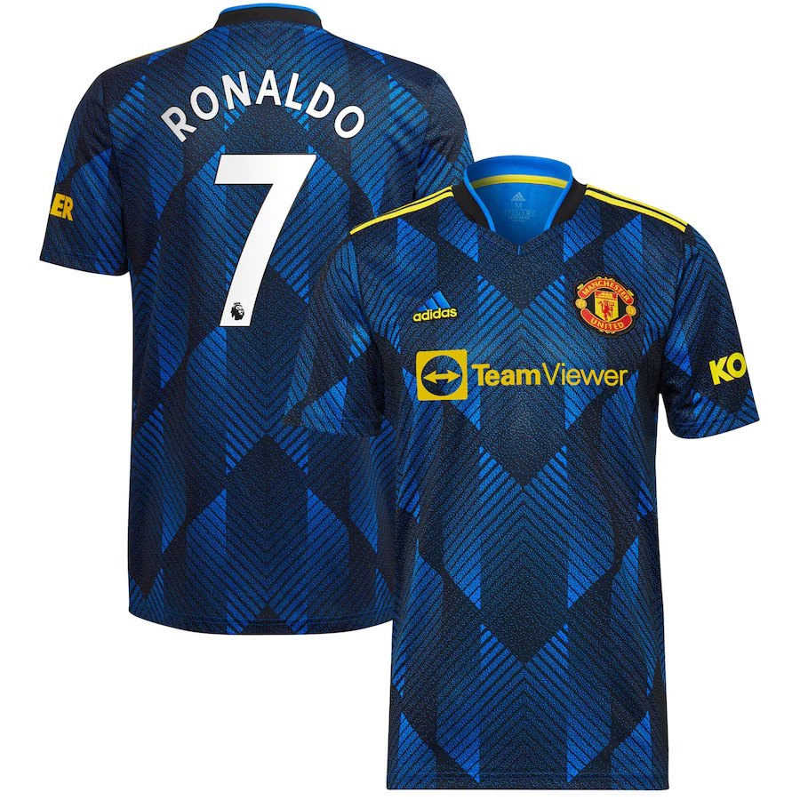 Manchester United Troisième 21/22 - Ronaldo 7 - Vue de face