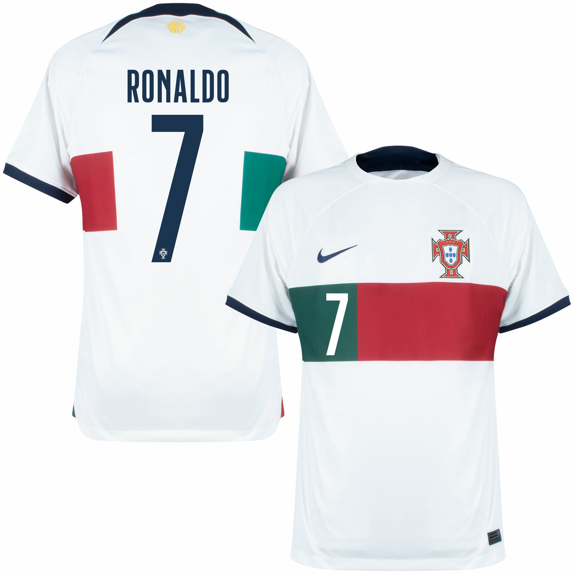 Portugal Extérieur 22/23 - Ronaldo 7 - Vue de face