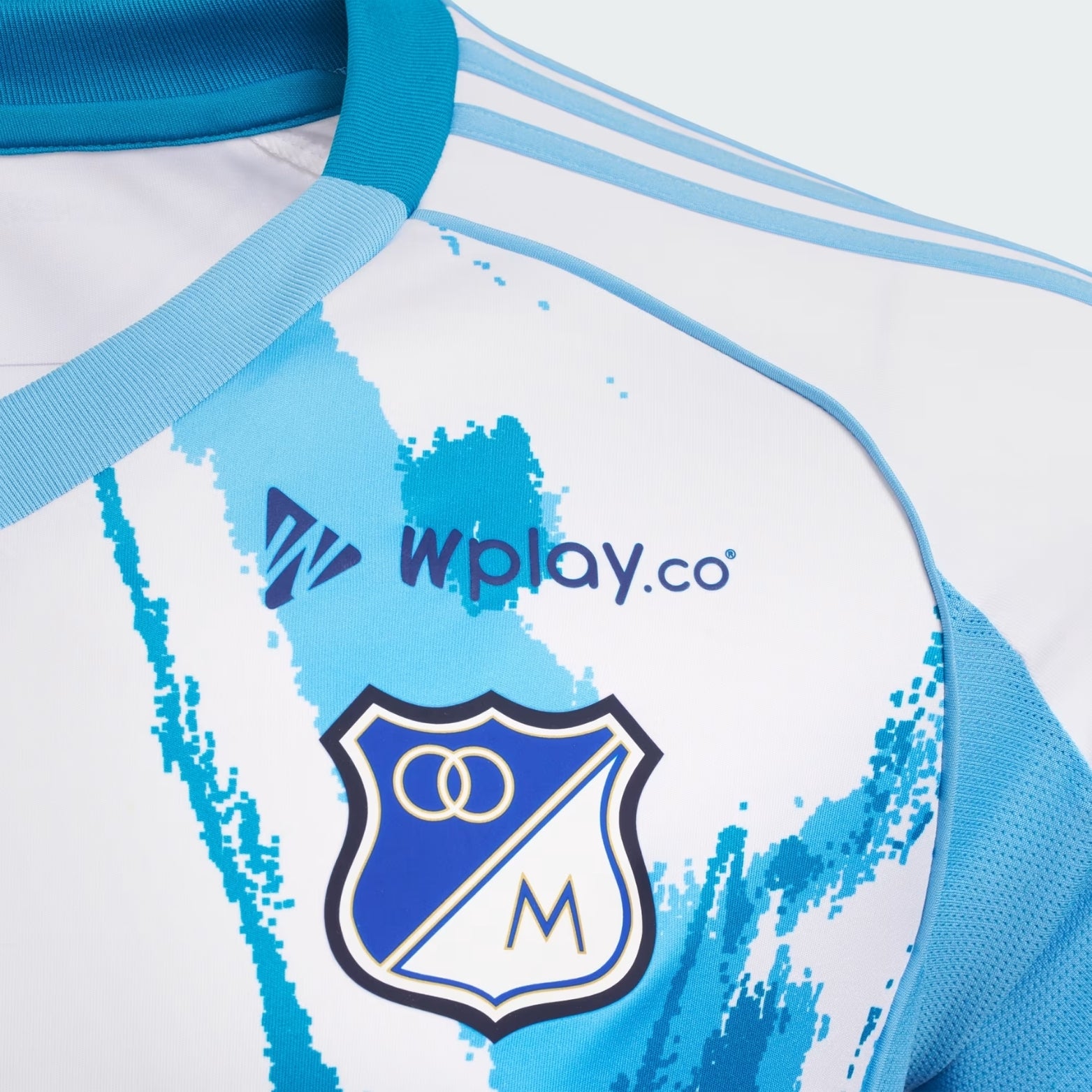Millonarios Extérieur 25/26 - Vue rapprochée