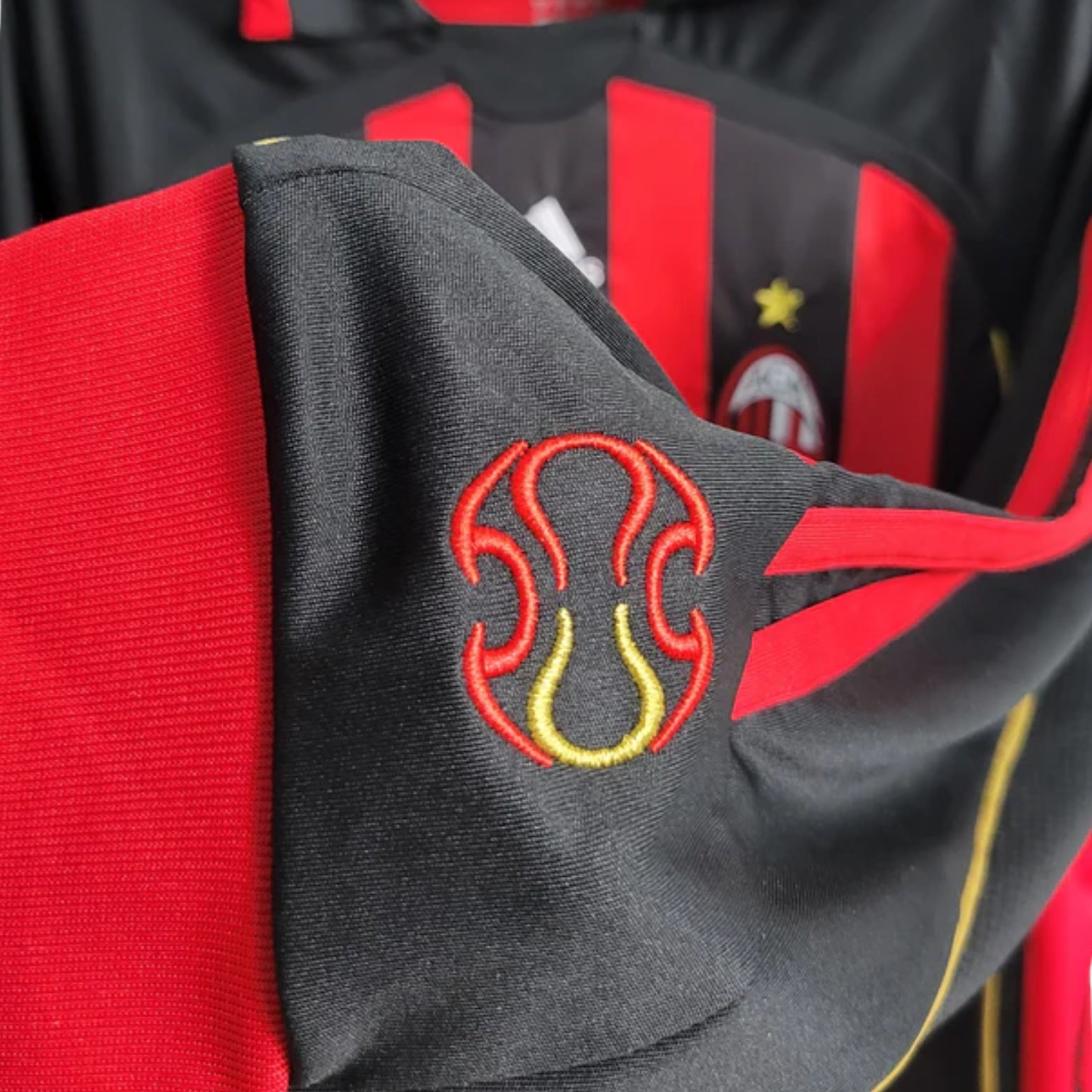 AC Milan Domicile 06/07 - Manches Longues - Détail