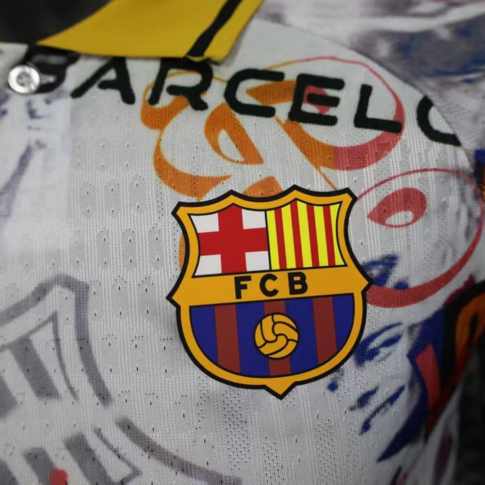 Barcelone Édition Spéciale 25/26 - Version Joueur - Blanc et Multicolore