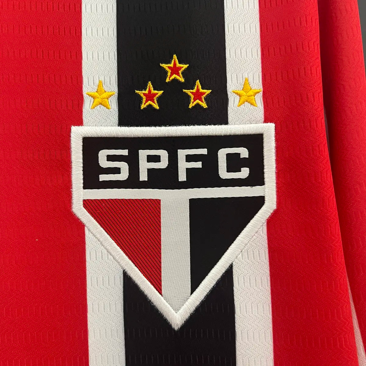 São Paulo Extérieur 24/25 - Manches Longues - Vue rapprochée
