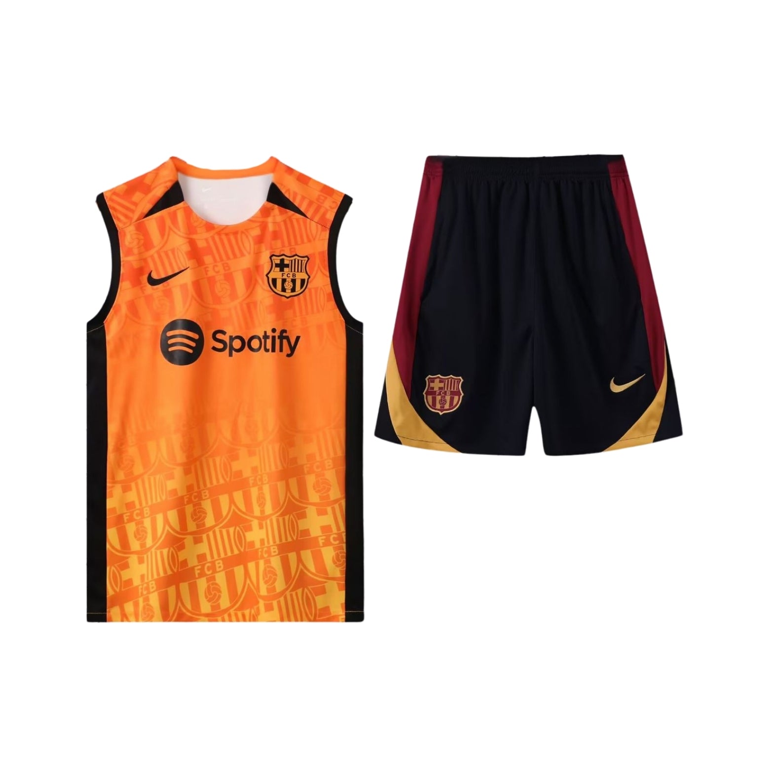 Barcelone 25/26 - Équipement de Entraînement - Manches Cava - Vue de face